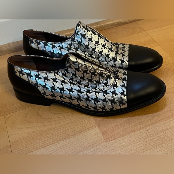 Marc jacobs hounds tooth metallic oxfords size 41 never worn ✨ - Picture 2 of 5